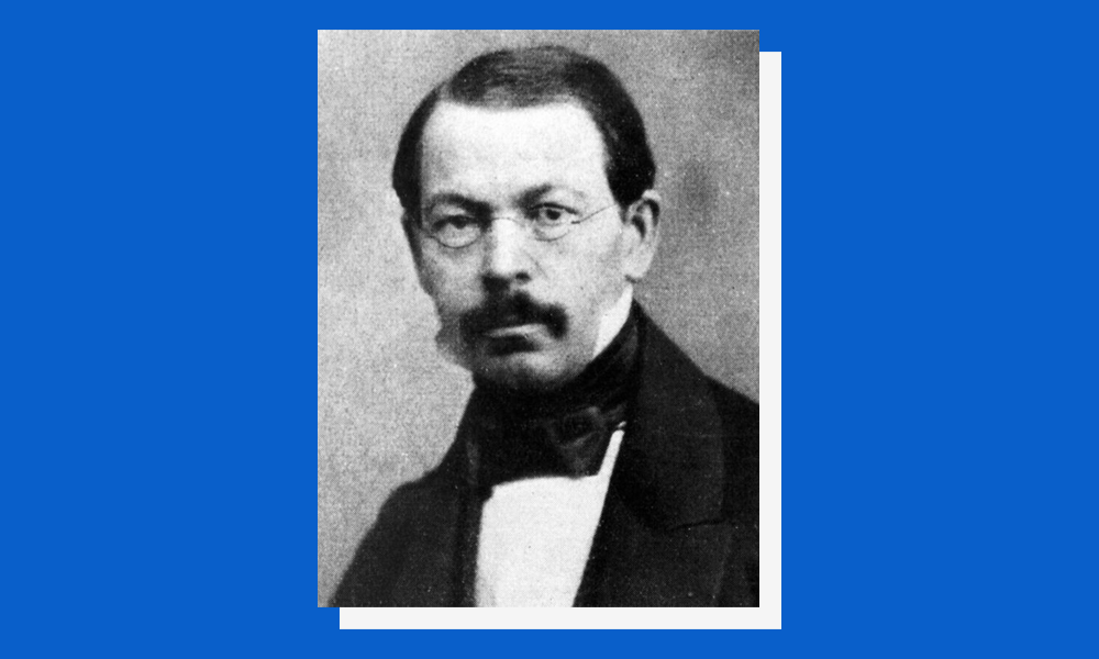 Fotografia ilustrativa de Alfred Arnold, criador do bandoneon, homenageado pela Harmonik Microphones