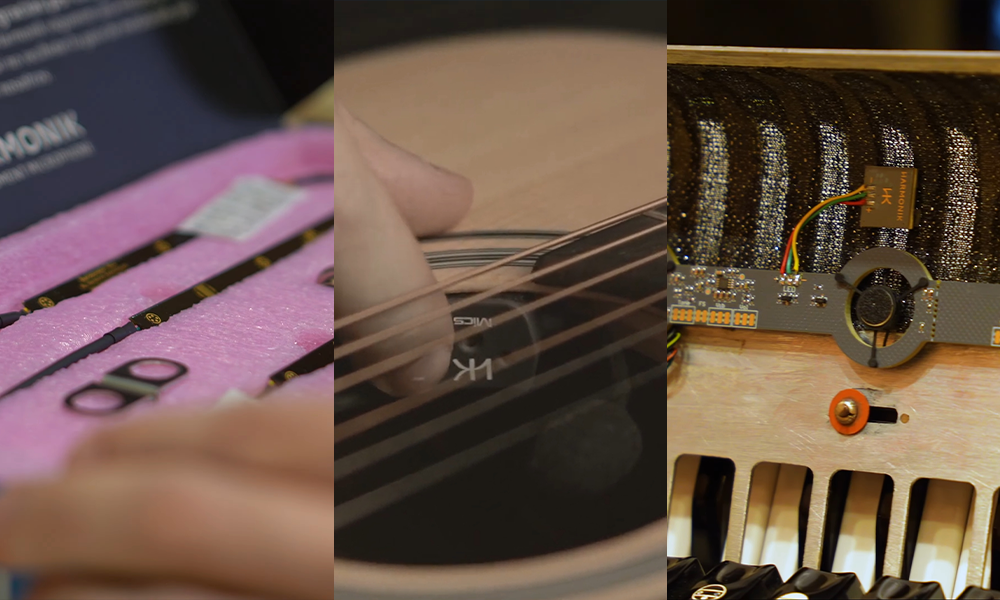 Fotografia ilustrativa do microfone da Harmonik que zera a chande de microfonias.