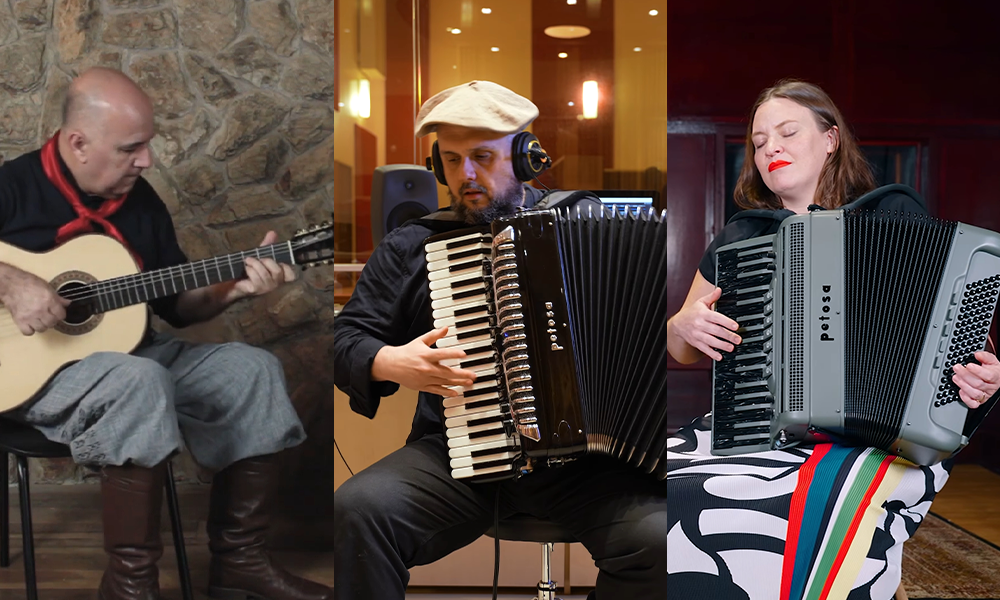 Fotografia ilustrativa de músicos profissionais parceiros da Harmonik sem o problema da microfonia.